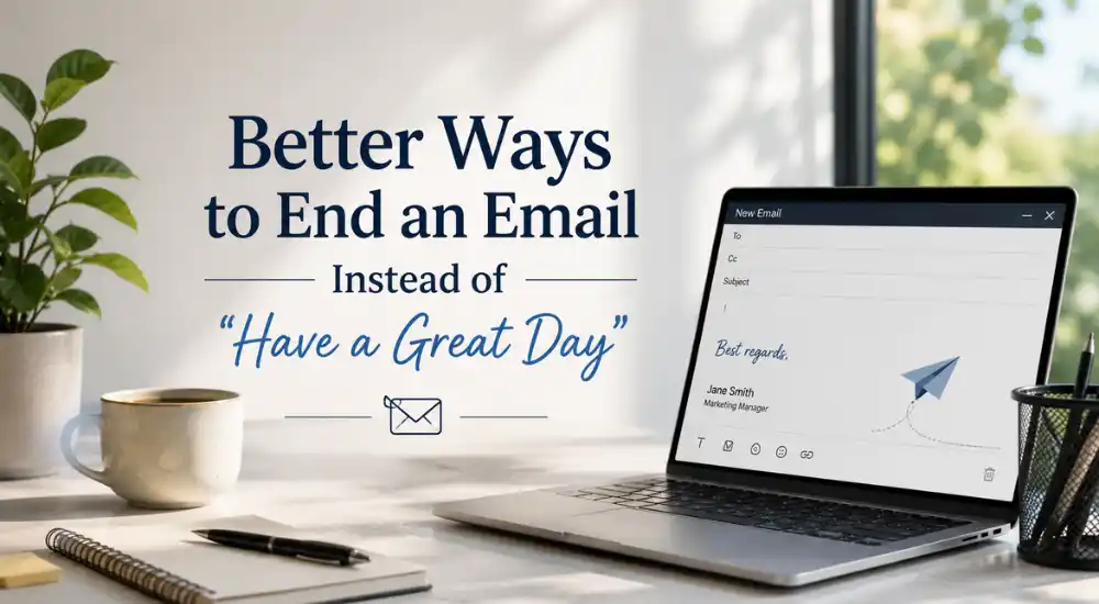 Better Ways to End an Email Instead of _Have a Great Day