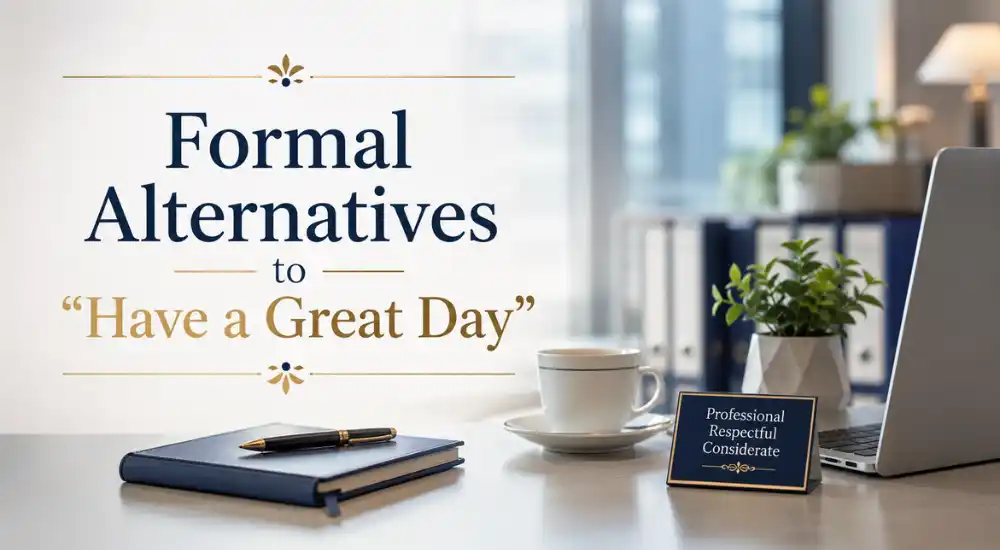 Formal Alternatives to _Have a Great Day