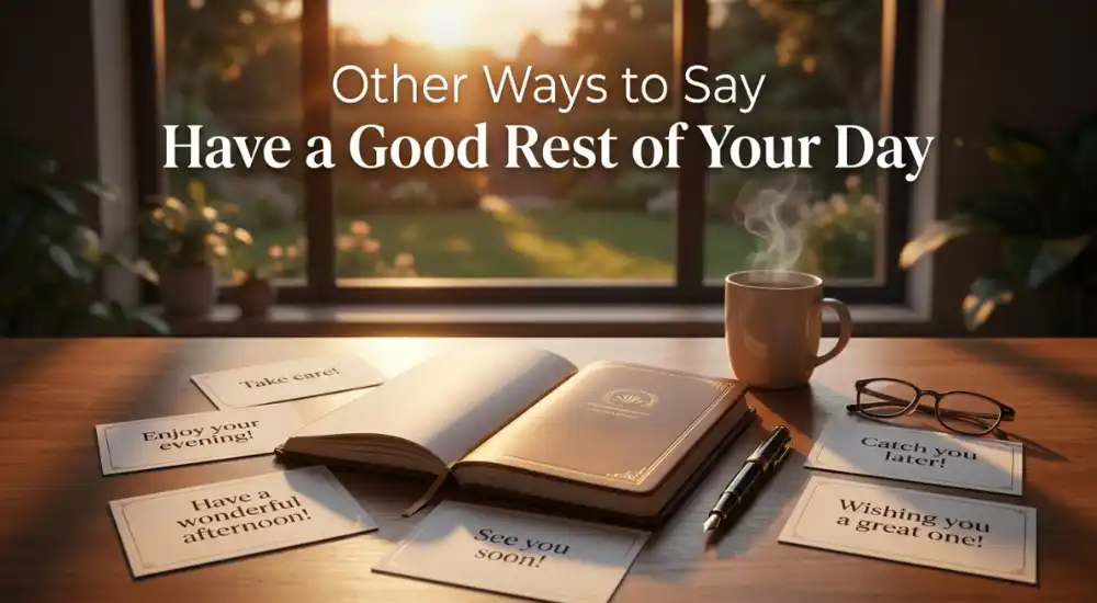 Other Ways to Say Have a Good Rest of Your Day