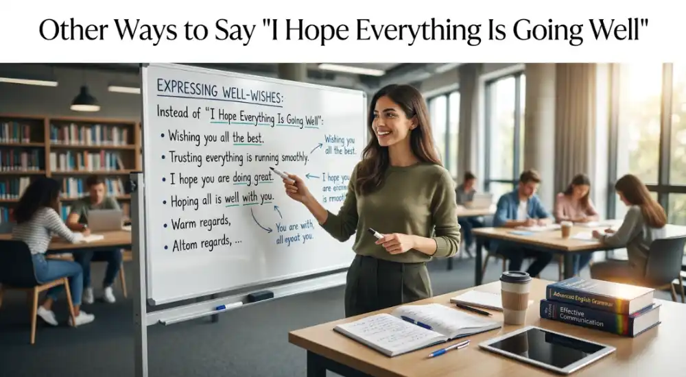 Other Ways to Say _I Hope Everything Is Going Well