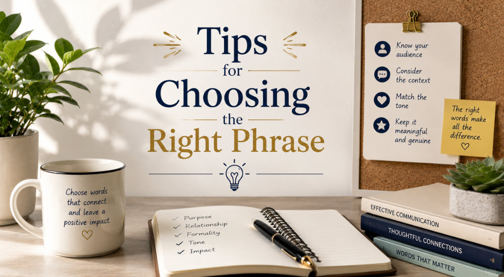 Tips for Choosing the Right Phrase