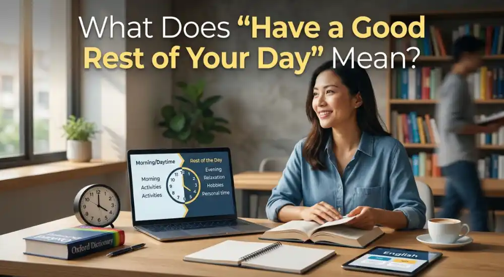What Does _Have a Good Rest of Your Day_ Mean