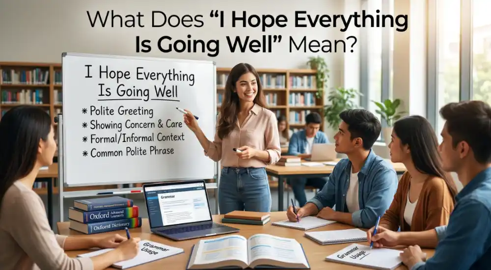 What Does _I Hope Everything Is Going Well_ Mean