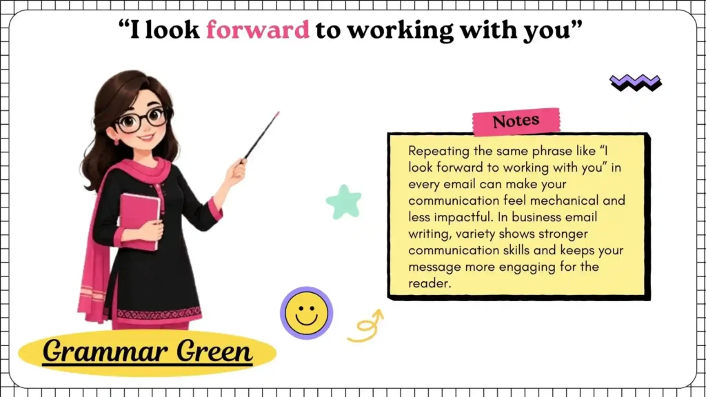 “I look forward to working with you”