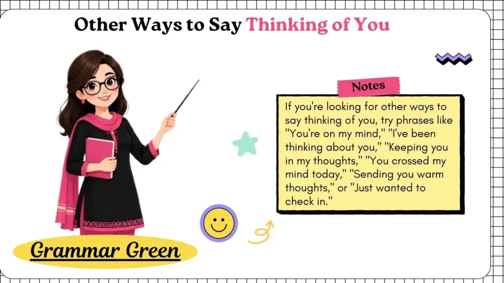 Other Ways to Say Thinking of You