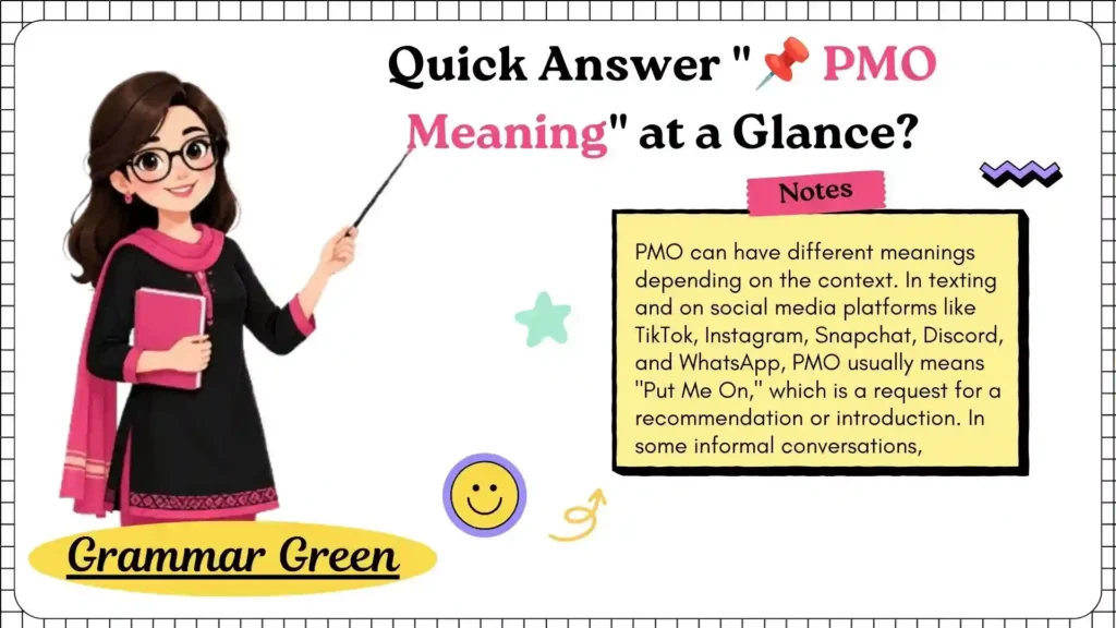 Quick Answer _📌 PMO Meaning_ at a Glance