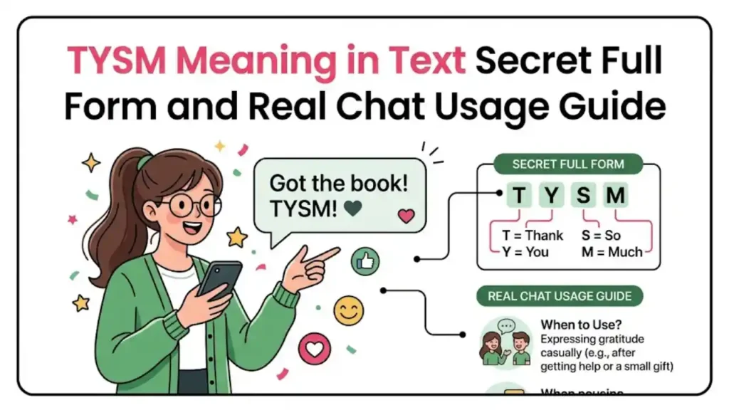 TYSM Meaning in Text Secret Full Form and Real Chat Usage Guide