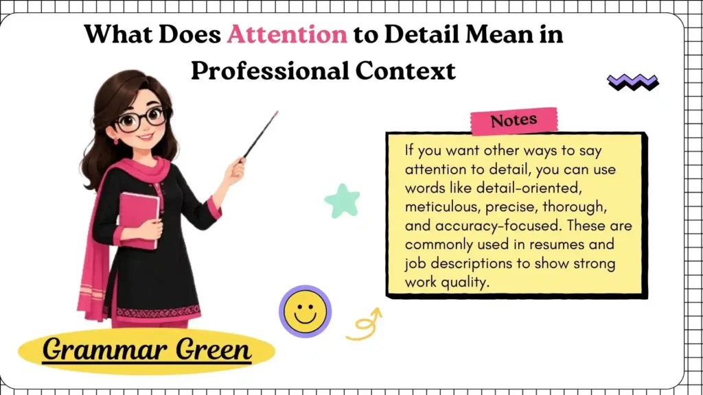 What Does Attention to Detail Mean in Professional Context