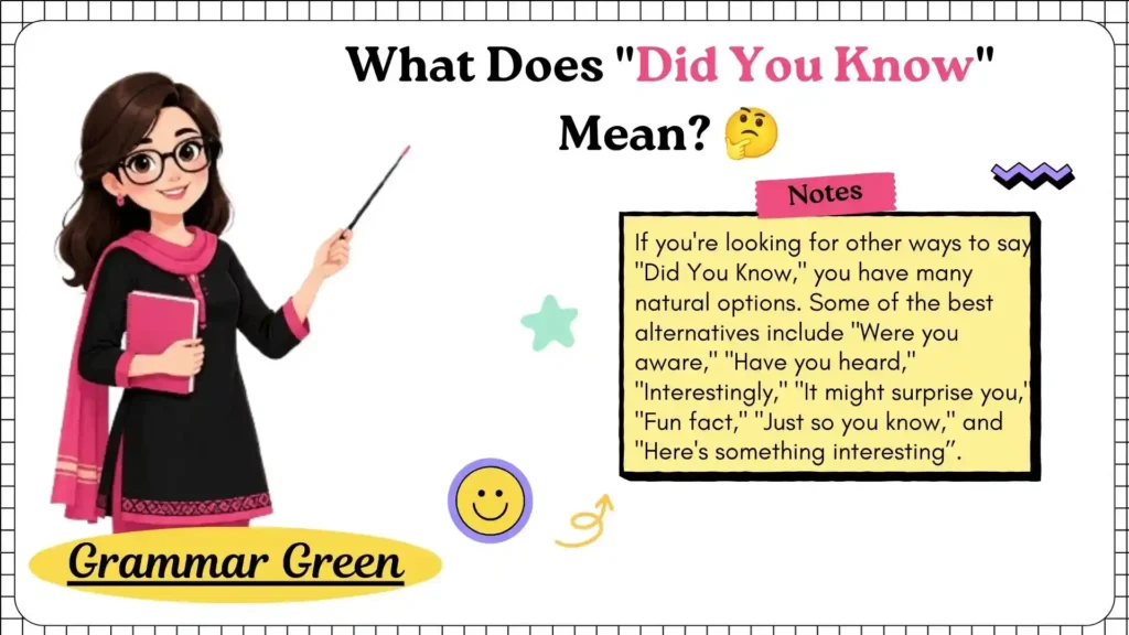 What Does _Did You Know_ Mean_ 🤔