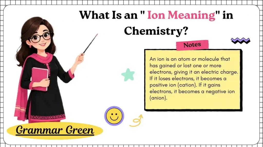 What Is an Ion Meaning in Chemistry