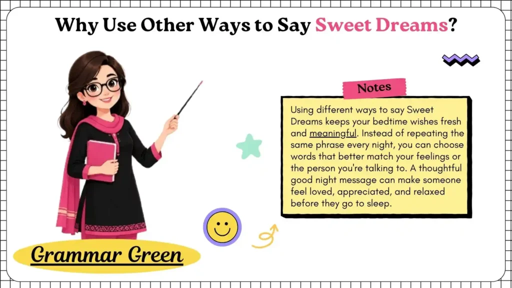 Why Use Other Ways to Say Sweet Dreams