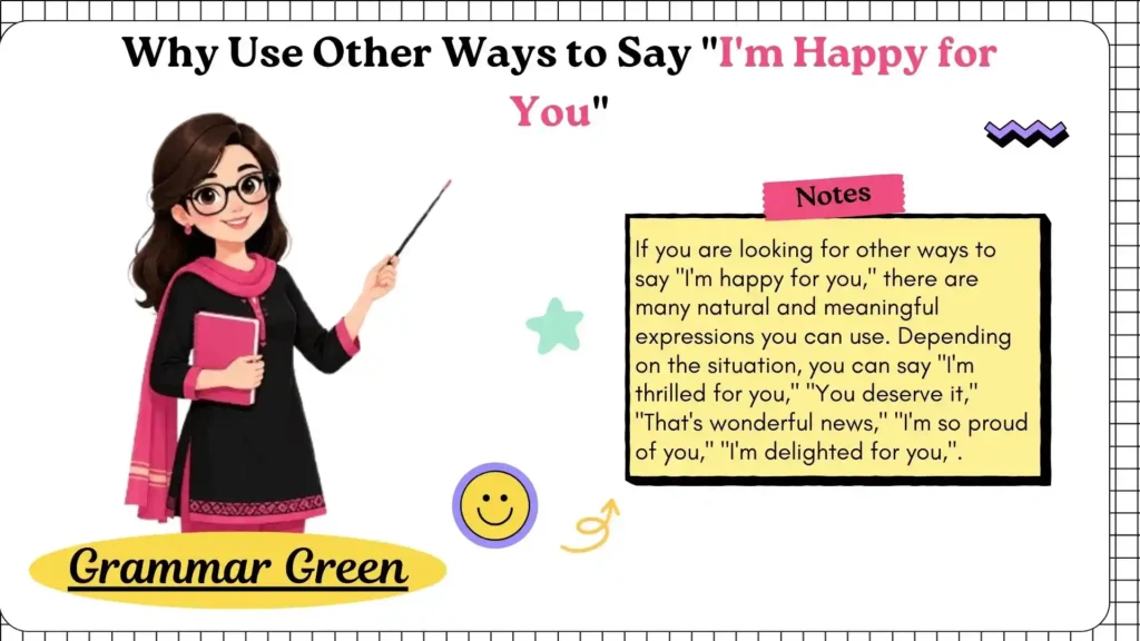 Why Use Other Ways to Say _I'm Happy for You