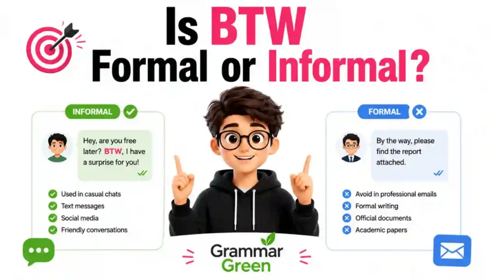 🎯 Is BTW Formal or Informal