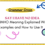 🥇 IMHO Meaning Explained With Examples and How to Use It