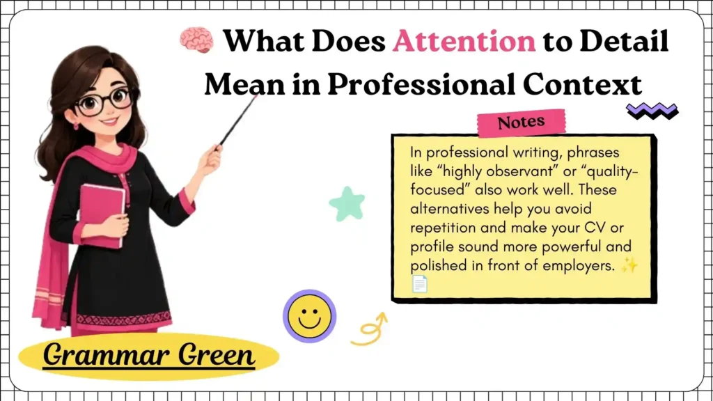 🧠 What Does Attention to Detail Mean in Professional Context