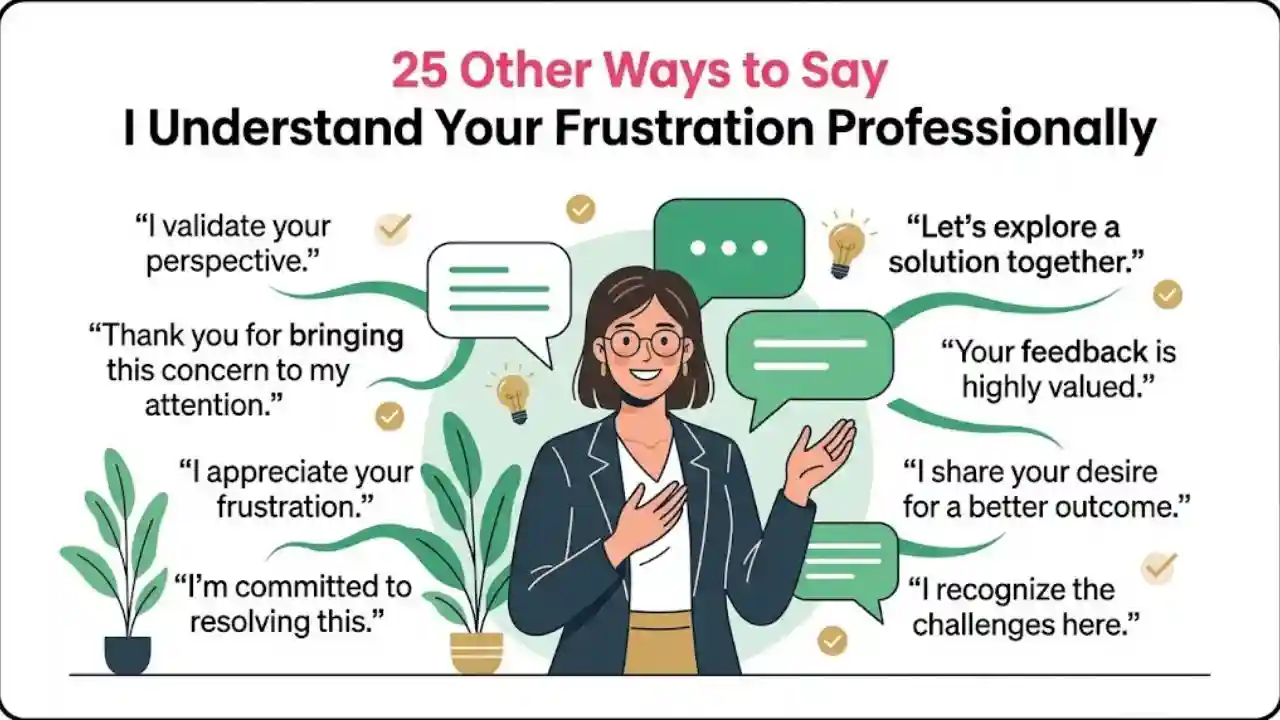 25 Other Ways to Say I Understand Your Frustration Professionally