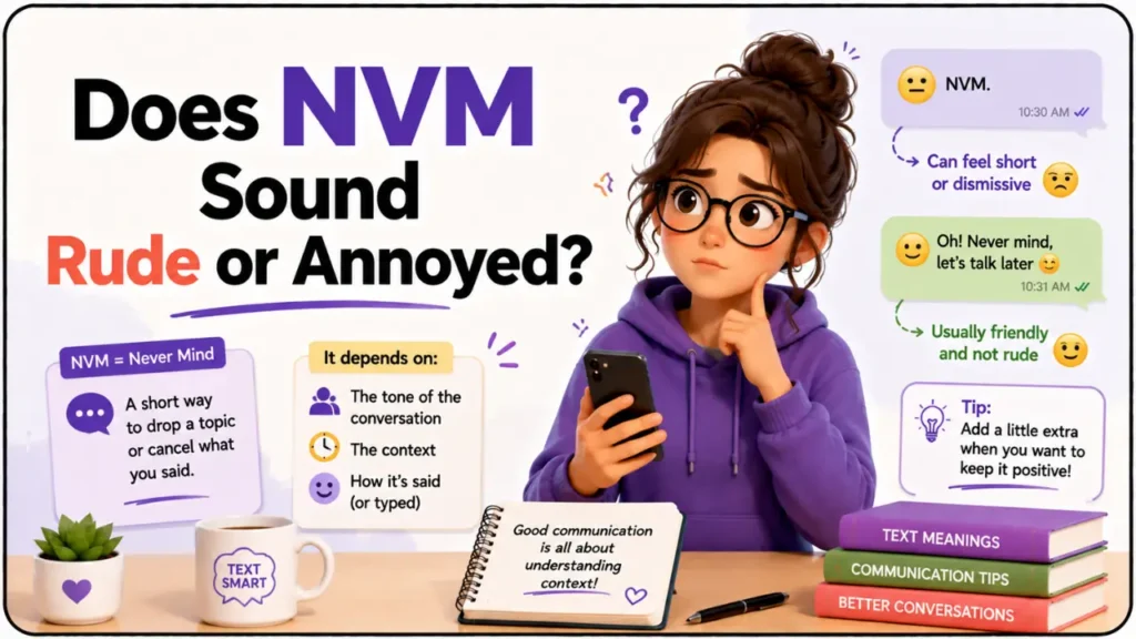 Does NVM Sound Rude or Annoyed