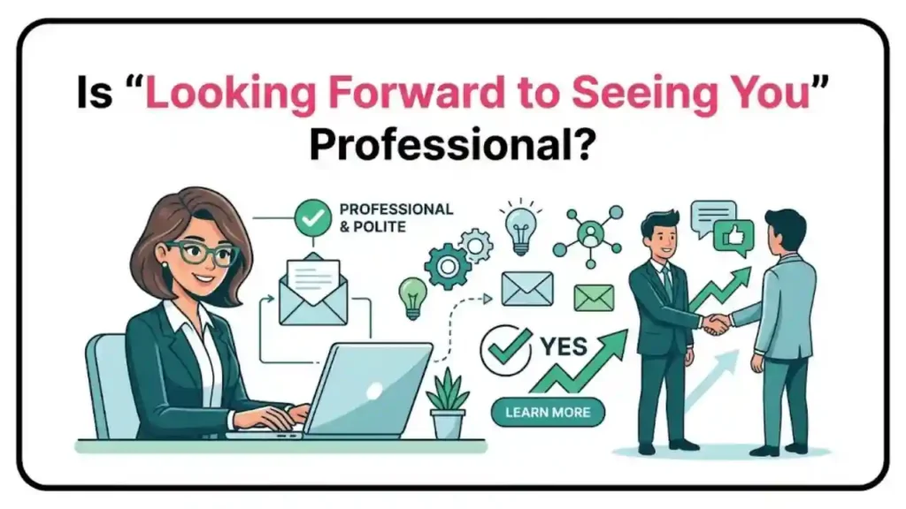 Is “Looking Forward to Seeing You” Professional