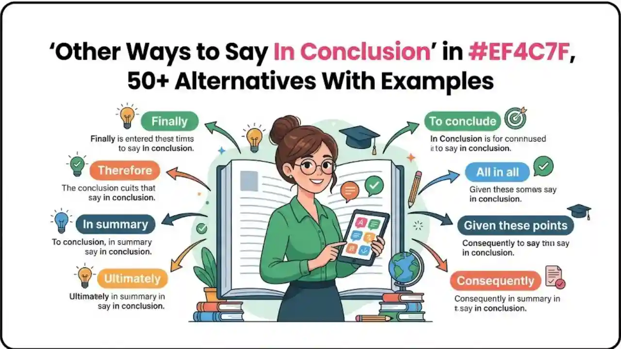 Other Ways to Say In Conclusion 50+ Alternatives With Examples