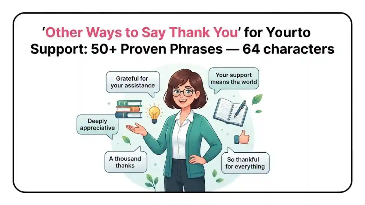 Other Ways to Say Thank You for Your Support_ 50+ Proven Phrases — 64 characters