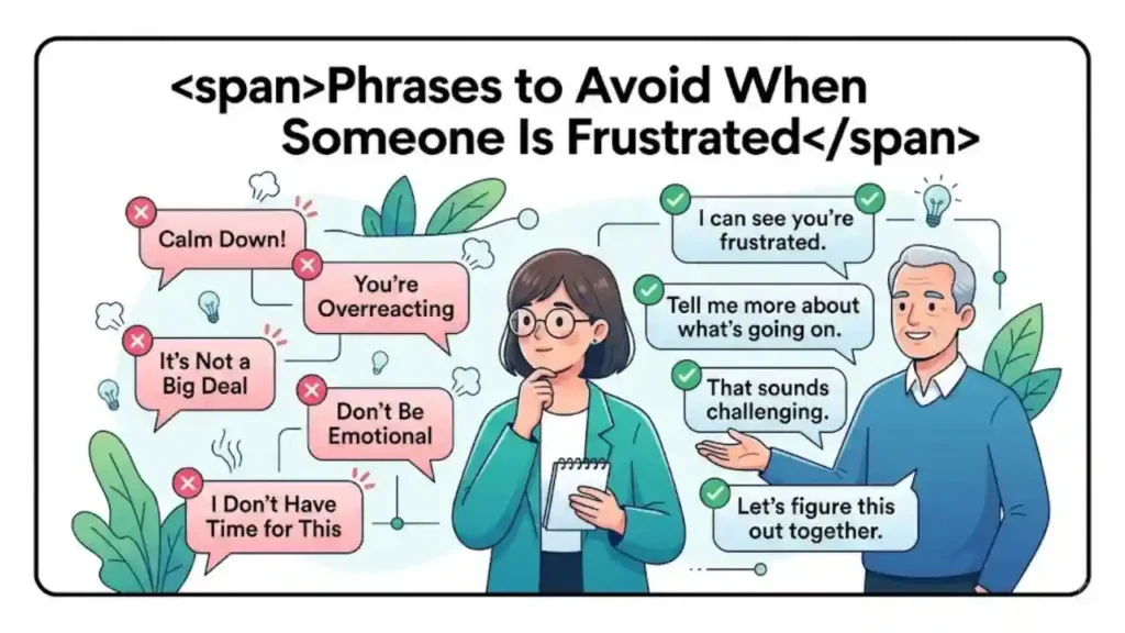 Phrases to Avoid When Someone Is Frustrated