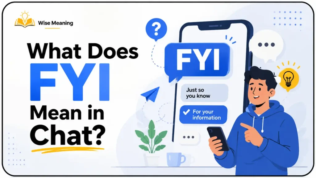 What Does FYI Mean in Chat