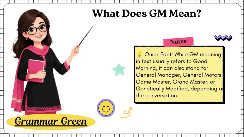 What Does GM Mean (1)