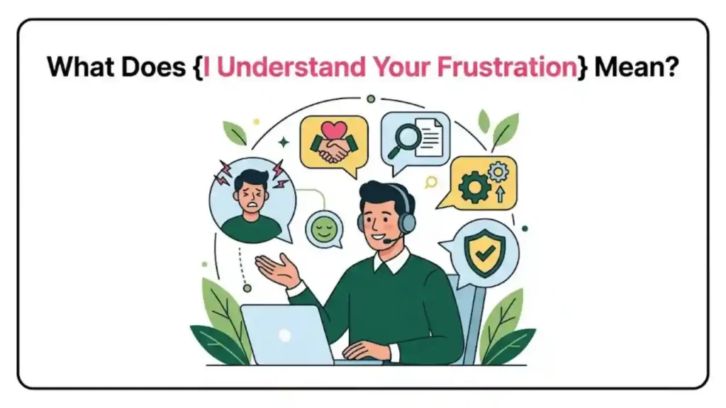 What Does “I Understand Your Frustration” Mean
