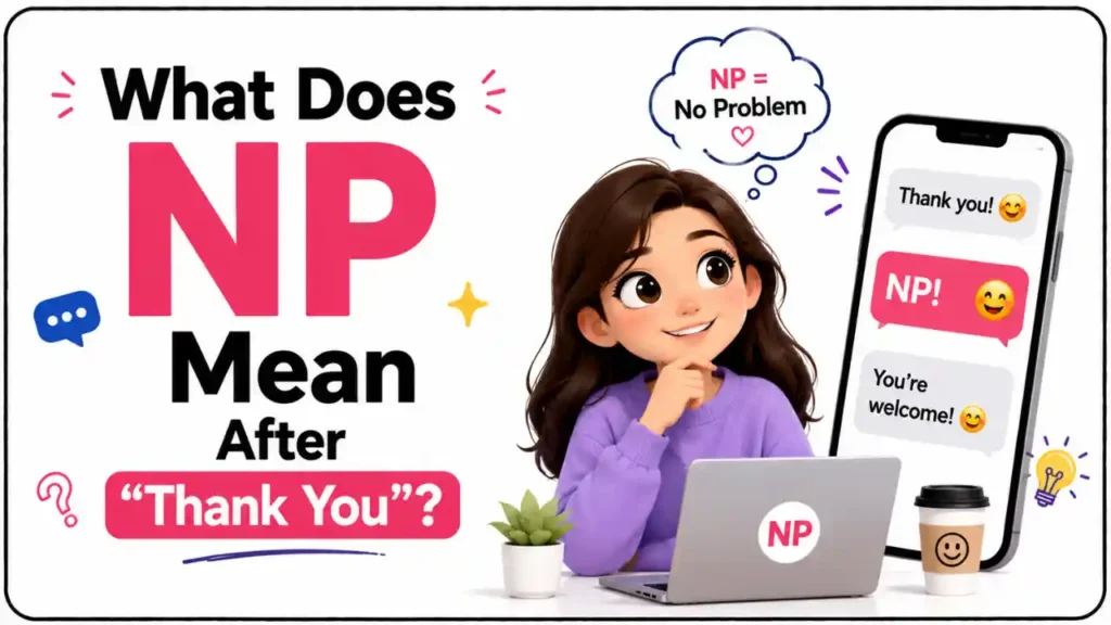 What Does NP Mean After “Thank You”