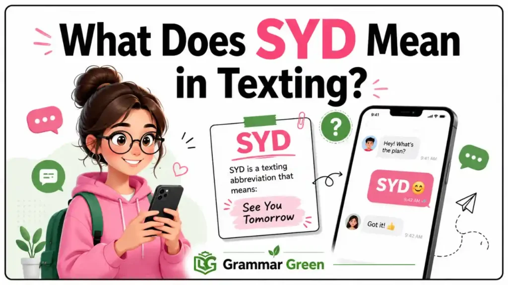 What Does SYD Mean in Texting