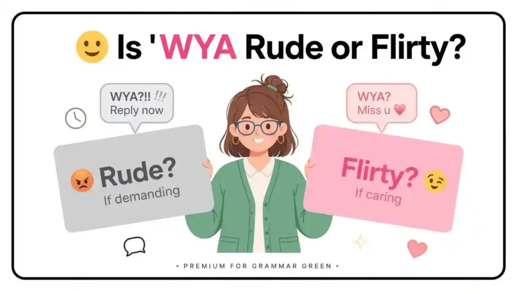 😊 Is WYA Rude or Flirty